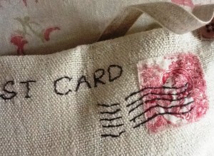 postcard close up of stamp good