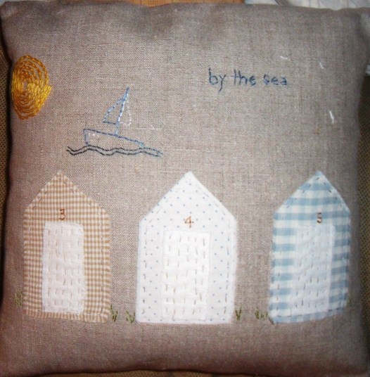 Beach huts by the sea